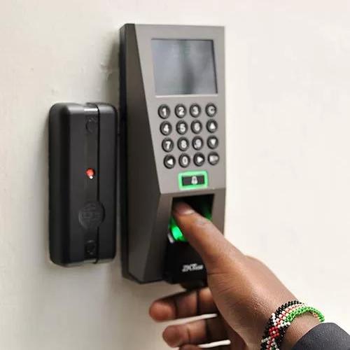 ZKTeco F35 fingerprint access control terminal installed by Isys Technologies